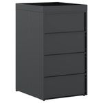 Casa si Gradina - Gradina si terasa - Mobilier exterior - Dulapuri si lazi depozitare exterior - Depozitare pentru pubela cu acoperis pentru ghiveci, pentru pubela unica de 240L - Infinity.ro