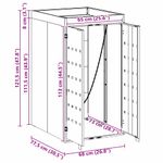 Casa si Gradina - Gradina si terasa - Mobilier exterior - Dulapuri si lazi depozitare exterior - Depozitare pentru pubela cu acoperis pentru ghiveci, pentru pubela unica de 240L - Infinity.ro