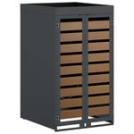 Casa si Gradina - Gradina si terasa - Mobilier exterior - Dulapuri si lazi depozitare exterior - Depozit pentru cosuri cu acoperis pentru plante pentru cos de 240L - Infinity.ro