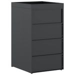 Casa si Gradina - Gradina si terasa - Mobilier exterior - Dulapuri si lazi depozitare exterior - Depozit pentru cosuri cu acoperis pentru plante pentru cos de 240L - Infinity.ro