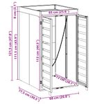 Casa si Gradina - Gradina si terasa - Mobilier exterior - Dulapuri si lazi depozitare exterior - Depozit pentru cosuri cu acoperis pentru plante pentru cos de 240L - Infinity.ro