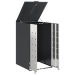 Casa si Gradina - Gradina si terasa - Mobilier exterior - Dulapuri si lazi depozitare exterior - Depozit pentru cosuri cu capac cu mecanism pe gaz pentru cos de 240L - Infinity.ro