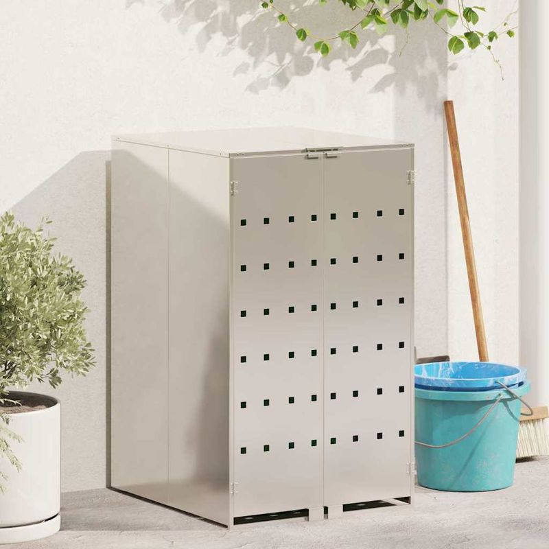 Casa si Gradina - Gradina si terasa - Mobilier exterior - Dulapuri si lazi depozitare exterior - Depozit pentru cosuri cu capac cu mecanism pe gaz pentru cos de 240L - Infinity.ro