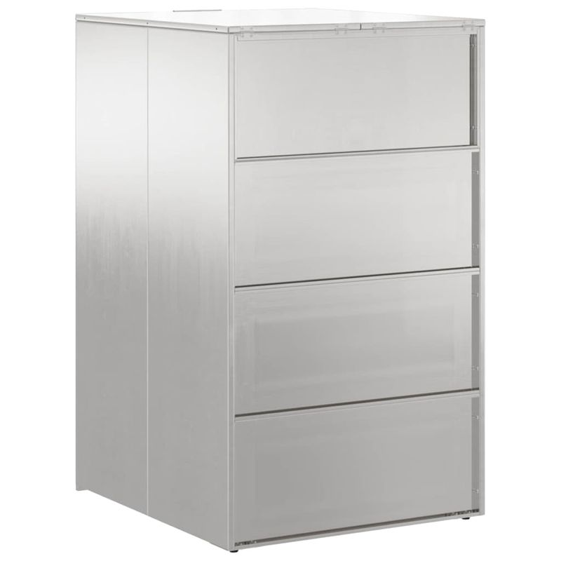 Casa si Gradina - Gradina si terasa - Mobilier exterior - Dulapuri si lazi depozitare exterior - Depozit pentru cosuri cu capac cu mecanism pe gaz pentru cos de 240L - Infinity.ro