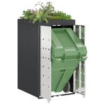 Casa si Gradina - Gradina si terasa - Mobilier exterior - Dulapuri si lazi depozitare exterior - Depozit pentru cosuri cu acoperis pentru plante pentru cos de 240L - Infinity.ro