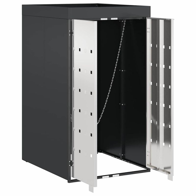 Casa si Gradina - Gradina si terasa - Mobilier exterior - Dulapuri si lazi depozitare exterior - Depozit pentru cosuri cu acoperis pentru plante pentru cos de 240L - Infinity.ro