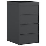 Casa si Gradina - Gradina si terasa - Mobilier exterior - Dulapuri si lazi depozitare exterior - Depozit pentru cosuri cu acoperis pentru plante pentru cos de 240L - Infinity.ro