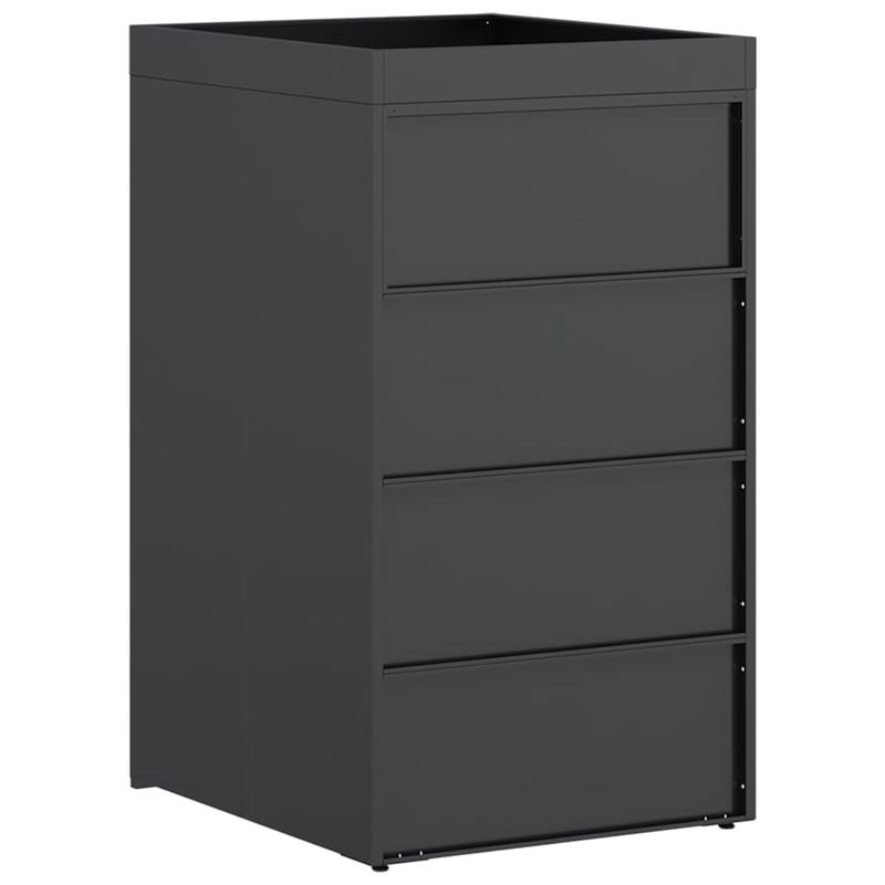 Casa si Gradina - Gradina si terasa - Mobilier exterior - Dulapuri si lazi depozitare exterior - Depozit pentru cosuri cu acoperis pentru plante pentru cos de 240L - Infinity.ro