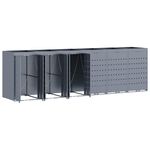 Casa si Gradina - Gradina si terasa - Mobilier exterior - Dulapuri si lazi depozitare exterior - Depozitare pentru 6 pubele Wheelie Gri deschis - Infinity.ro