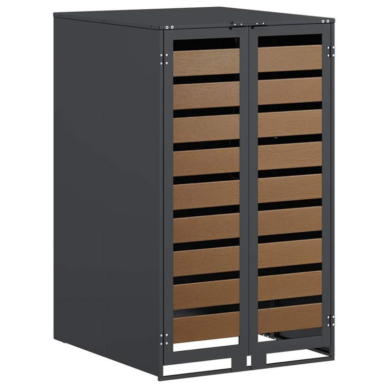 Casa si Gradina - Gradina si terasa - Mobilier exterior - Dulapuri si lazi depozitare exterior - Depozit pentru cosuri cu capac cu mecanism pe gaz pentru cos de 240L - Infinity.ro