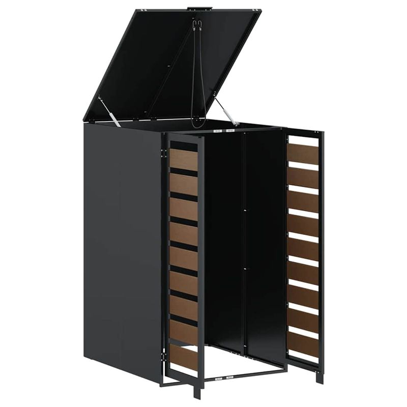 Casa si Gradina - Gradina si terasa - Mobilier exterior - Dulapuri si lazi depozitare exterior - Depozit pentru cosuri cu capac cu mecanism pe gaz pentru cos de 240L - Infinity.ro