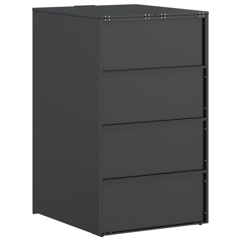Casa si Gradina - Gradina si terasa - Mobilier exterior - Dulapuri si lazi depozitare exterior - Depozit pentru cosuri cu capac cu mecanism pe gaz pentru cos de 240L - Infinity.ro