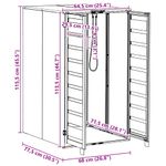 Casa si Gradina - Gradina si terasa - Mobilier exterior - Dulapuri si lazi depozitare exterior - Depozit pentru cosuri cu capac cu mecanism pe gaz pentru cos de 240L - Infinity.ro