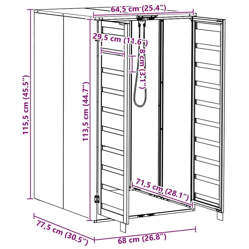 Casa si Gradina - Gradina si terasa - Mobilier exterior - Dulapuri si lazi depozitare exterior - Depozit pentru cosuri cu capac cu mecanism pe gaz pentru cos de 240L - Infinity.ro