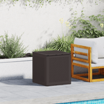 Casa si Gradina - Gradina si terasa - Mobilier exterior - Dulapuri si lazi depozitare exterior - Cutie de depozitare pentru gradina Marron 55x53x57 cm PP - Infinity.ro