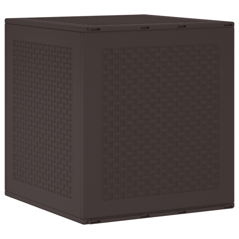 Casa si Gradina - Gradina si terasa - Mobilier exterior - Dulapuri si lazi depozitare exterior - Cutie de depozitare pentru gradina Marron 55x53x57 cm PP - Infinity.ro
