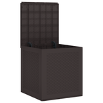 Casa si Gradina - Gradina si terasa - Mobilier exterior - Dulapuri si lazi depozitare exterior - Cutie de depozitare pentru gradina Marron 55x53x57 cm PP - Infinity.ro