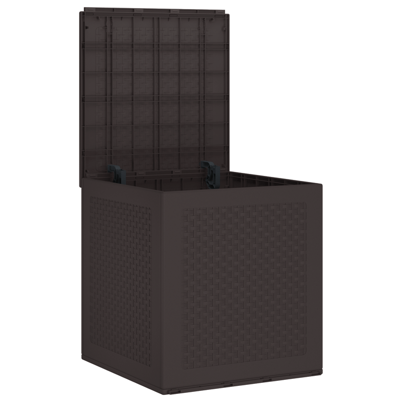 Casa si Gradina - Gradina si terasa - Mobilier exterior - Dulapuri si lazi depozitare exterior - Cutie de depozitare pentru gradina Marron 55x53x57 cm PP - Infinity.ro