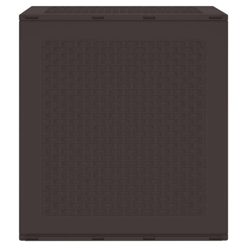 Casa si Gradina - Gradina si terasa - Mobilier exterior - Dulapuri si lazi depozitare exterior - Cutie de depozitare pentru gradina Marron 55x53x57 cm PP - Infinity.ro