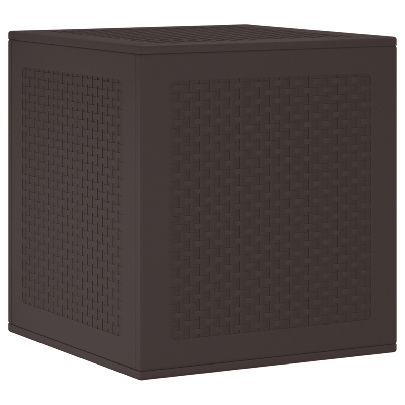 Casa si Gradina - Gradina si terasa - Mobilier exterior - Dulapuri si lazi depozitare exterior - Cutie de depozitare pentru gradina Marron 55x53x57 cm PP - Infinity.ro