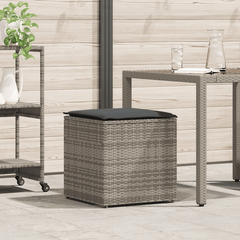 Casa si Gradina - Gradina si terasa - Mobilier exterior - Dulapuri si lazi depozitare exterior - Cutie de Depozitare pentru Exterior Gri si Gri Inchis Ratan Mare - Infinity.ro
