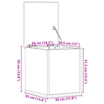 Casa si Gradina - Mobilier - Organizare si depozitare - Cufere si lazi - Lada depozitare cu capac, lemn vechi 30x35x35 cm lemn prelucrat - Infinity.ro