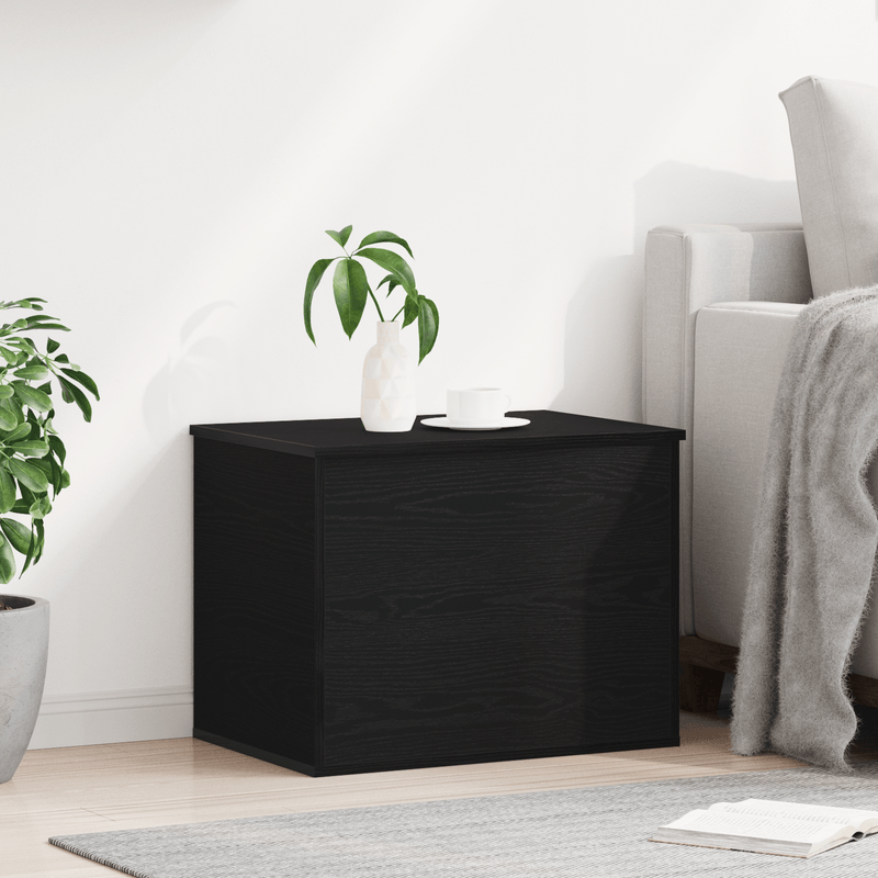 Casa si Gradina - Mobilier - Organizare si depozitare - Cufere si lazi - Lada depozitare cu capac, stejar negru 60x42x46 cm lemn - Infinity.ro