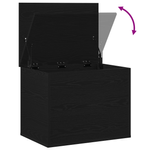 Casa si Gradina - Mobilier - Organizare si depozitare - Cufere si lazi - Lada depozitare cu capac, stejar negru 60x42x46 cm lemn - Infinity.ro