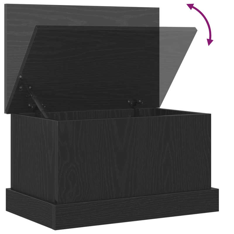 Casa si Gradina - Mobilier - Organizare si depozitare - Cufere si lazi - Lada de depozitare, stejar negru, 50x30x28 cm, lemn prelucrat - Infinity.ro