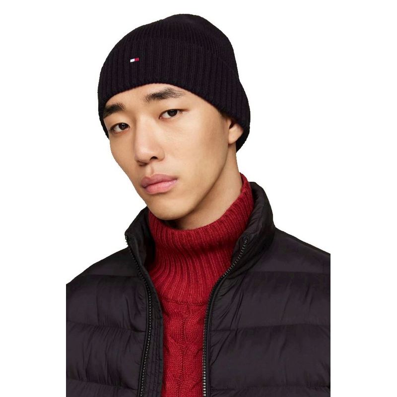 Fashion, accesorii si bijuterii - Barbati - Accesorii barbati - Caciuli si sepci barbati - Caciula barbati Tommy Hilfiger AM0AM12796 ONE SIZE Negru - Infinity.ro