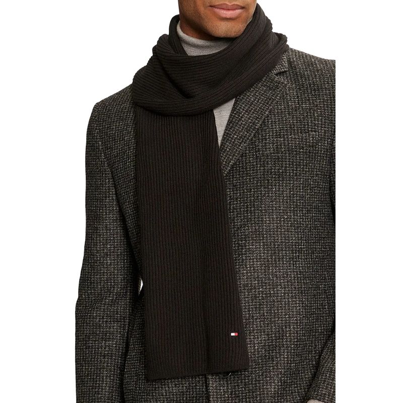 Fashion, accesorii si bijuterii - Barbati - Accesorii barbati - Esarfe si fulare barbati - Set Fular si Caciula Tommy Hilfiger AM0AM12937 Negru ONE SIZE - Infinity.ro