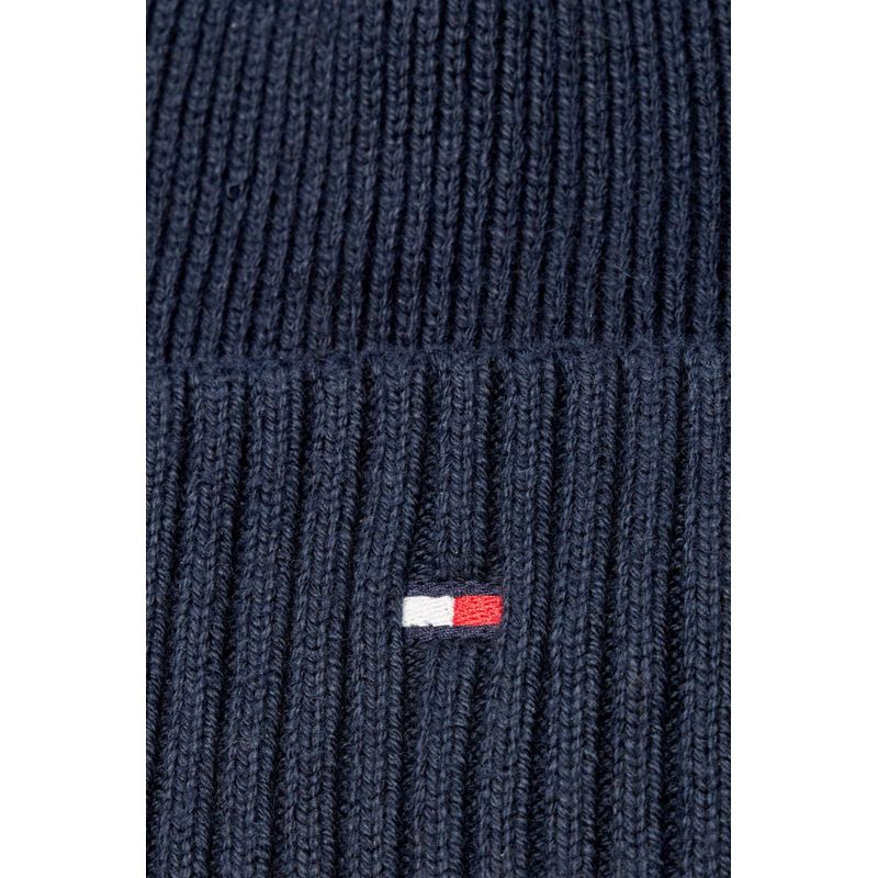Fashion, accesorii si bijuterii - Barbati - Accesorii barbati - Esarfe si fulare barbati - Set Fular si Caciula Tommy Hilfiger AM0AM12937 Bleumarin ONE SIZE - Infinity.ro