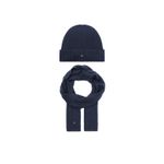 Fashion, accesorii si bijuterii - Barbati - Accesorii barbati - Esarfe si fulare barbati - Set Fular si Caciula Tommy Hilfiger AM0AM11624 Bleumarin ONE SIZE - Infinity.ro