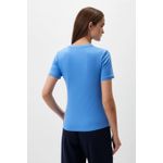 Fashion, accesorii si bijuterii - Femei - Imbracaminte femei - Tricouri si topuri femei - Tricou dama Tommy Hilfiger WW0WW43892 L INTL Albastru - Infinity.ro