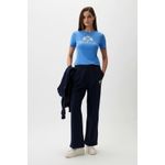 Fashion, accesorii si bijuterii - Femei - Imbracaminte femei - Tricouri si topuri femei - Tricou dama Tommy Hilfiger WW0WW43892 L INTL Albastru - Infinity.ro