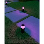 Casa si Gradina - Corpuri si surse de iluminat - Plafoniere, aplice si spoturi - Stalp gradina inteligent Calex Smart Pedestal, RGB, 4W, IP44, Negru - Infinity.ro