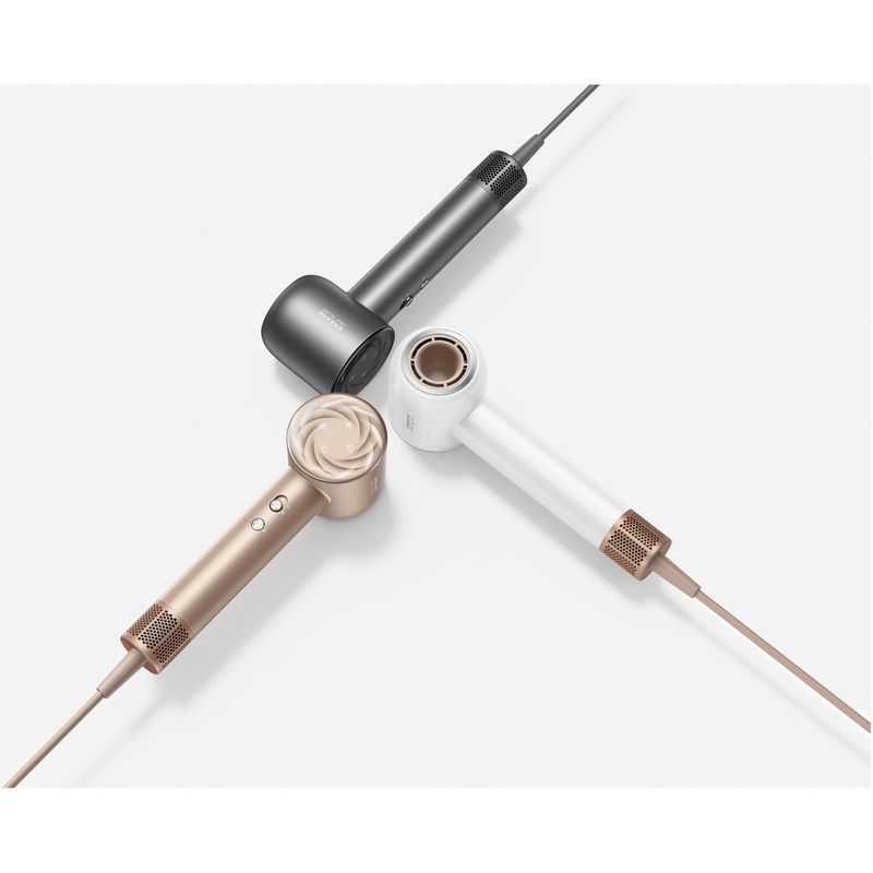 Ingrijire personala si Cosmetice - Aparate & accesorii ingrijire personala - Hair styling - Uscatoare de par - Uscator de par Dreame Glory Mix, 1600W, motor 110.000 RPM, 3 duze magnetice, negru - Infinity.ro