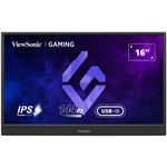 PC, gaming si accesorii - Desktop PC & monitoare - Monitoare - Monitor Gaming Portabil ViewSonic VX1654, 16", Full HD, 144Hz, USB Type-C, Negru - Infinity.ro