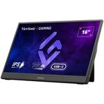 PC, gaming si accesorii - Desktop PC & monitoare - Monitoare - Monitor Gaming Portabil ViewSonic VX1654, 16", Full HD, 144Hz, USB Type-C, Negru - Infinity.ro