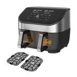 Electronice si Electrocasnice - Electrocasnice bucatarie - Aparate de gatit & desert - Friteuze - Friteuza cu aer cald Instant Pot Vortex Plus Dual, 1700W, 7.6L, 6 functii, Negru/Argintiu - Infinity.ro