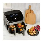 Electronice si Electrocasnice - Electrocasnice bucatarie - Aparate de gatit & desert - Friteuze - Friteuza cu aer cald Instant Pot Vortex Plus Dual, 1700W, 7.6L, 6 functii, Negru/Argintiu - Infinity.ro