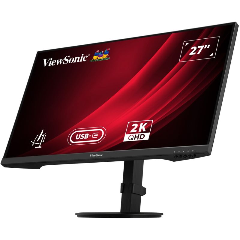 PC, gaming si accesorii - Desktop PC & monitoare - Monitoare - Monitor LED IPS ViewSonic VG2709-2K-MHDU-2, 27", QHD, 100Hz, USB Type-C, Pivot, Negru - Infinity.ro