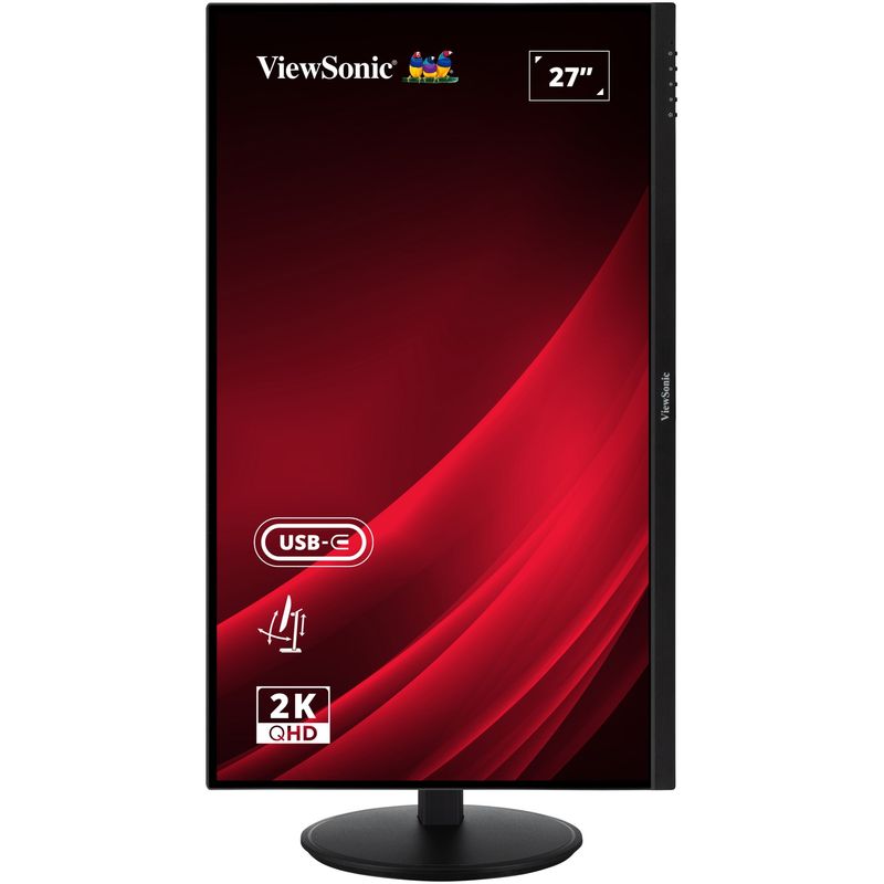 PC, gaming si accesorii - Desktop PC & monitoare - Monitoare - Monitor LED IPS ViewSonic VG2709-2K-MHDU-2, 27", QHD, 100Hz, USB Type-C, Pivot, Negru - Infinity.ro
