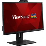 PC, gaming si accesorii - Desktop PC & monitoare - Monitoare - Monitor Videoconferinta ViewSonic VG2440V, 23.8'', Full HD, IPS, 75Hz, Camera Web 2MP, Difuzoare, HDMI, DP - Infinity.ro