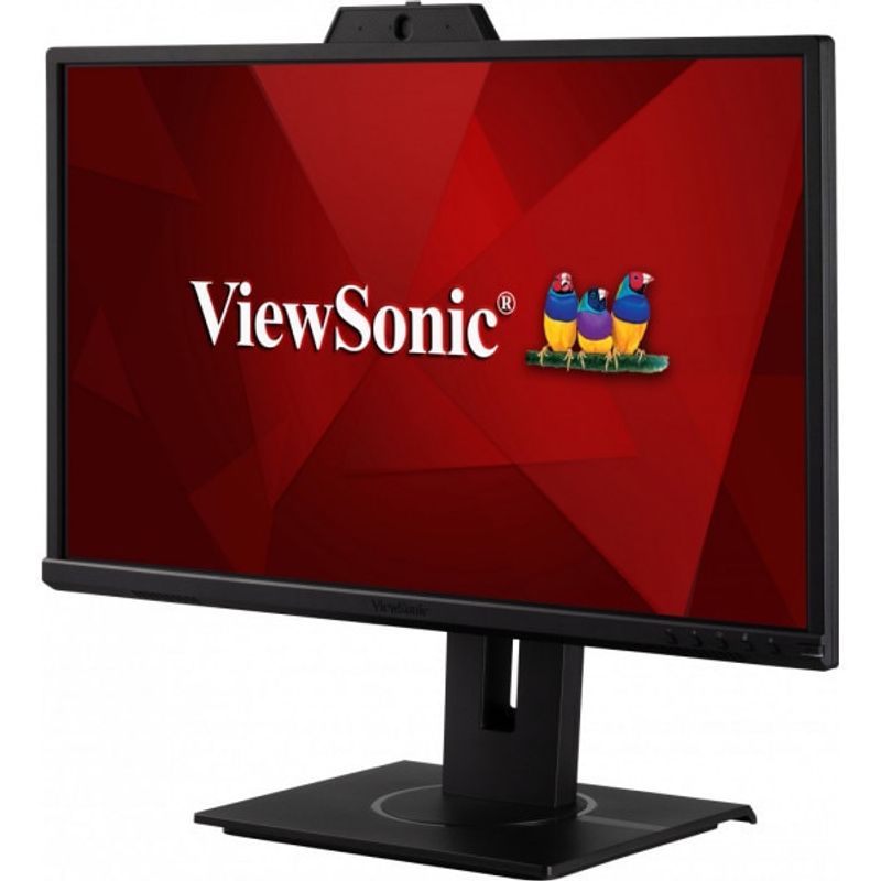 PC, gaming si accesorii - Desktop PC & monitoare - Monitoare - Monitor Videoconferinta ViewSonic VG2440V, 23.8'', Full HD, IPS, 75Hz, Camera Web 2MP, Difuzoare, HDMI, DP - Infinity.ro