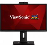 PC, gaming si accesorii - Desktop PC & monitoare - Monitoare - Monitor Videoconferinta ViewSonic VG2440V, 23.8'', Full HD, IPS, 75Hz, Camera Web 2MP, Difuzoare, HDMI, DP - Infinity.ro