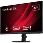 PC, gaming si accesorii - Desktop PC & monitoare - Monitoare - Monitor LED IPS ViewSonic VG2709U-2K 27", QHD, 100Hz, USB-C, Pivot, Negru - Infinity.ro