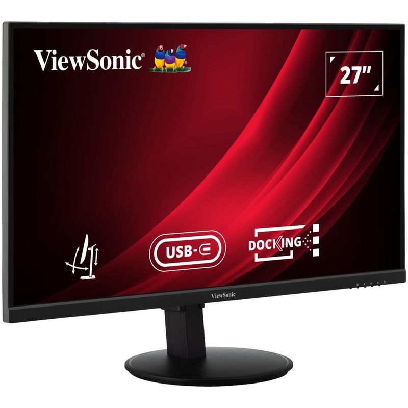 PC, gaming si accesorii - Desktop PC & monitoare - Monitoare - Monitor LED IPS ViewSonic VG2709U-2K 27", QHD, 100Hz, USB-C, Pivot, Negru - Infinity.ro