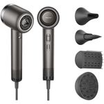 Ingrijire personala si Cosmetice - Aparate & accesorii ingrijire personala - Hair styling - Uscatoare de par - Uscator de par Dreame Gusto, 2000W, senzor AI, 3 viteze, 4 setari temperatura, Gri - Infinity.ro