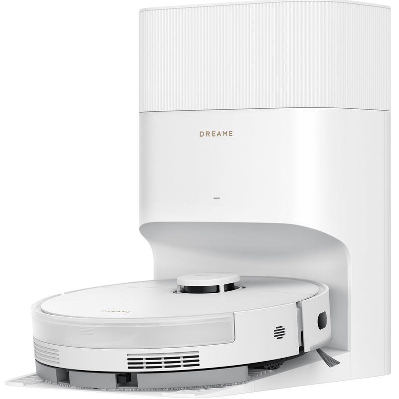 Electronice si Electrocasnice - Ingrijirea locuintei - Aspiratoare - Robot de aspirare Dreame D20 Plus RLD35GD, 13000Pa, statie golire automata, baterie 5200mAh, alb - Infinity.ro
